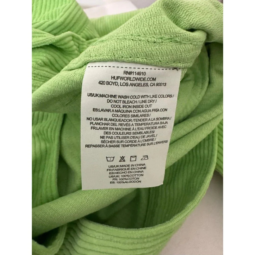 HUF Corduroy Zip-Up Jacket M nwot